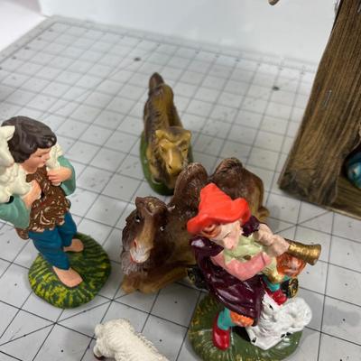Vintage Chalkware NATIVITY SCENE WOW!!! 