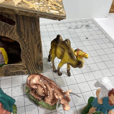 Vintage Chalkware NATIVITY SCENE WOW!!! 