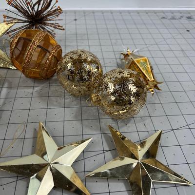 Gold Metal Metallic ORNAMENTS 