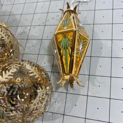 Gold Metal Metallic ORNAMENTS 