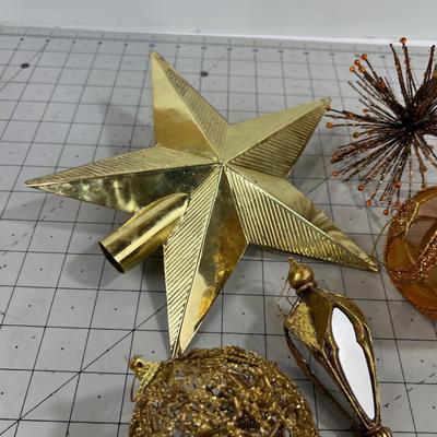 Gold Metal Metallic ORNAMENTS 