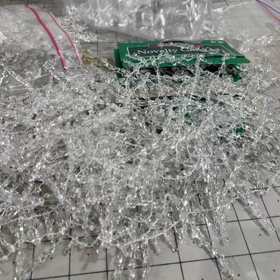 Clear Snow Flake Lot and Marbles 