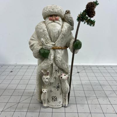 Resin Old Looking Santa
