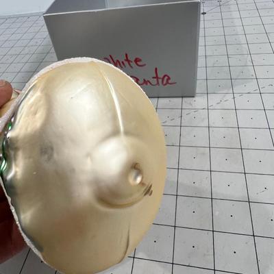 Hand Blown Glass Old Looking Santa 