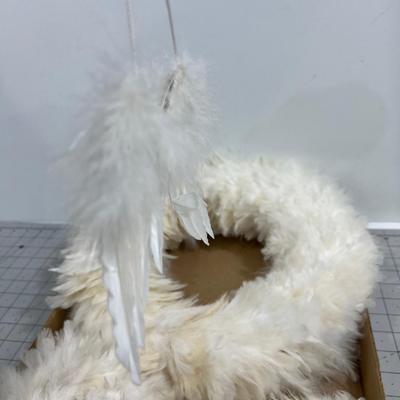 White Feather Center Piece and Angel Wings