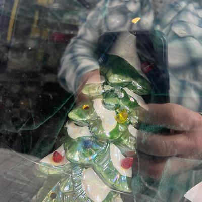 24 K Gold Accents Light up Ceramic Tree 