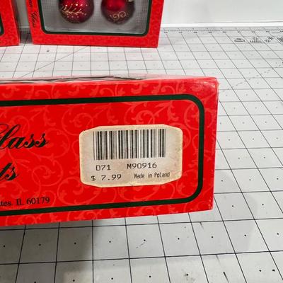 3 Red New ornament 5 in each box