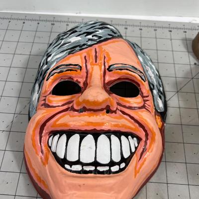 Jimmy Carter and Donkey (D)  Halloween Masks 