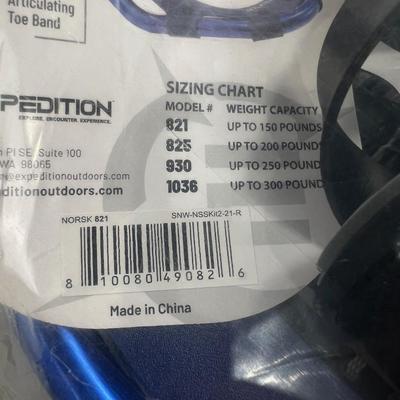 Expedition 21" NEW Snow Shoe, poles, bag 