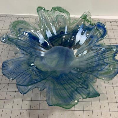 BEAUTIFUL - Murano Blue Green Bowl