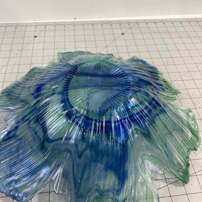 BEAUTIFUL - Murano Blue Green Bowl