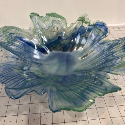 BEAUTIFUL - Murano Blue Green Bowl