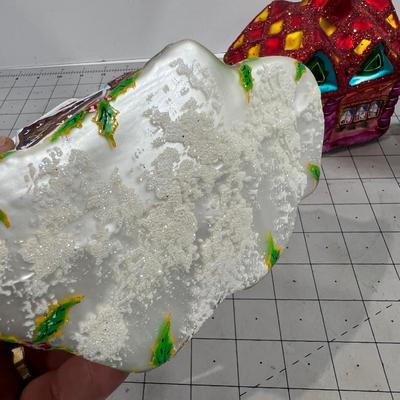 (3) Christopher Radko House Ornaments