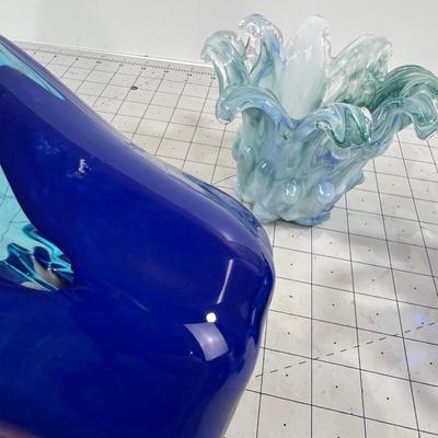 3 Small Votive Style Candle Holders or just Art! Murano