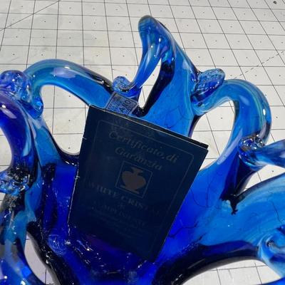 3 Small Votive Style Candle Holders or just Art! Murano