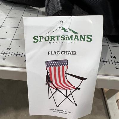 Patriotic FLAG Foldup Chairs NEW 