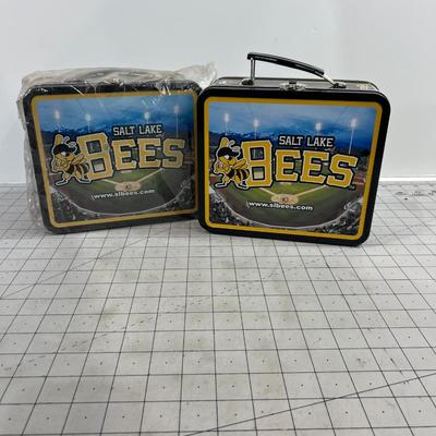 (2) Salt Lake BEES Lunch Boxes 