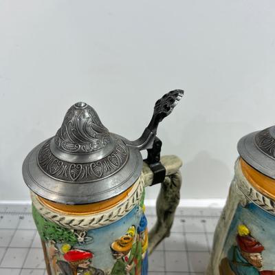 Lidded BEER Steins 