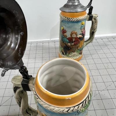 Lidded BEER Steins 