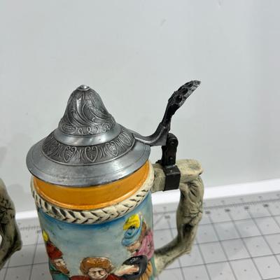 Lidded BEER Steins 