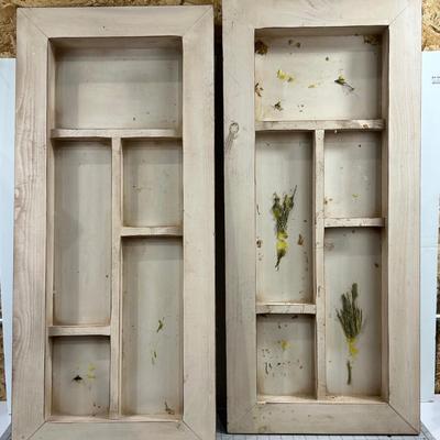 Pair of Rustic Shadow Boxes 