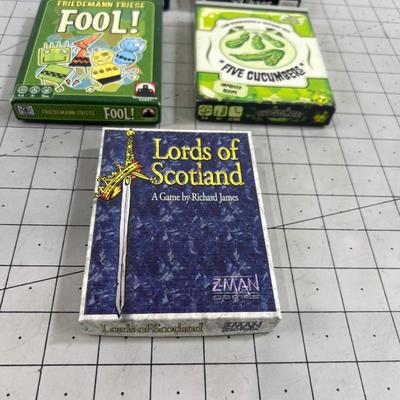 (5) Card Games: Fool, Lords of Scotland, and More