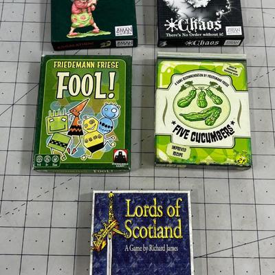 (5) Card Games: Fool, Lords of Scotland, and More