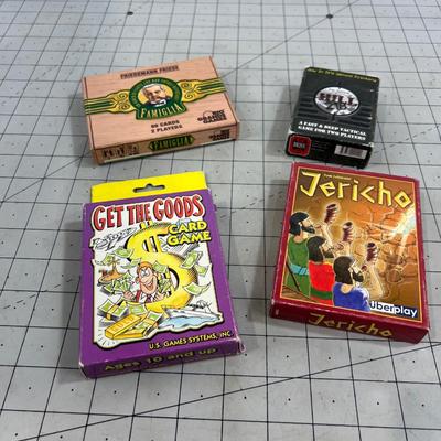 (4) Card Games: Jericho, Get the Goods and More