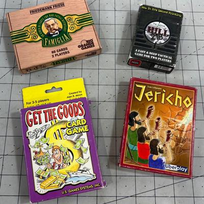 (4) Card Games: Jericho, Get the Goods and More