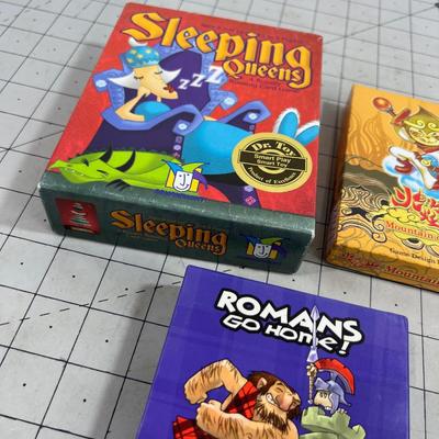 (3) Card Games: Romans Go Home, Sleeping Queens 