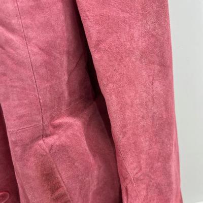 DIALOGUE Pink Suede Jacket 