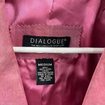 DIALOGUE Pink Suede Jacket 