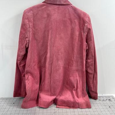 DIALOGUE Pink Suede Jacket 