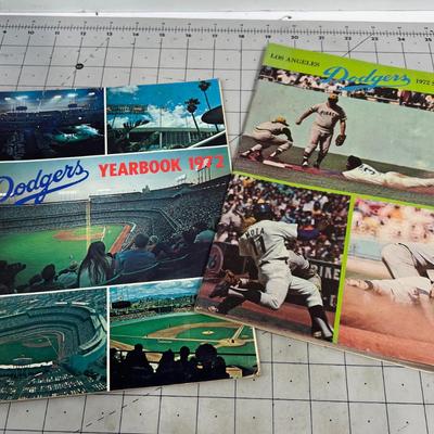 Los Angeles Dodgers Baseball Programs 1972 Originals!!! 