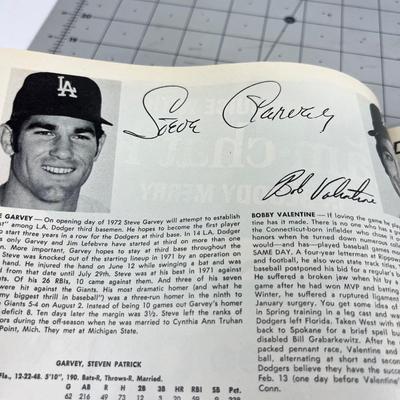 Los Angeles Dodgers Baseball Programs 1972 Originals!!! 