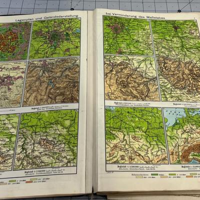 OLD! World Atlas in GERMAN form 1930's 