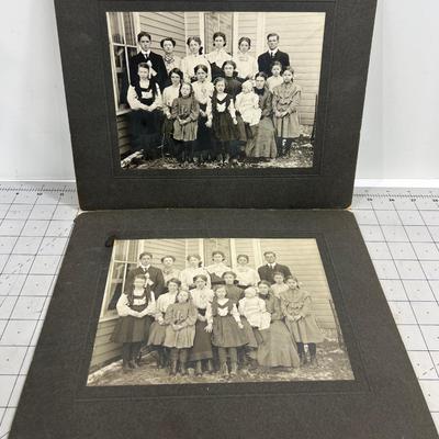 Antique Photographs (2) Exact same 1906, Family 