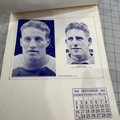 Columbia University 1934 Calendar 