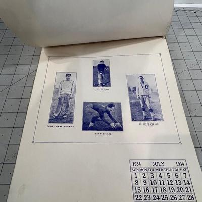Columbia University 1934 Calendar 
