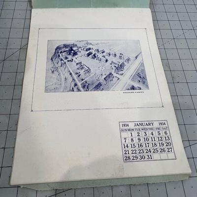 Columbia University 1934 Calendar 