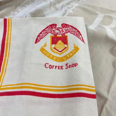 Linens from the Old Hotel Utah - Table Cloth & 1 Napkin