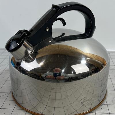 Stainless Steel Copper Bottom, Tea Kettle by Paul Reever