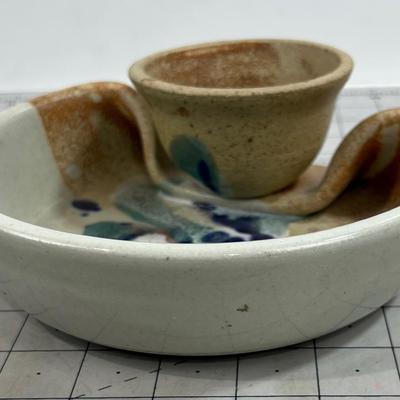 Studio Art Pottery Serving Bowl ORIGINAL By Bruce Larrabee 