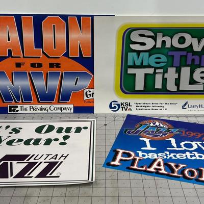 Utah JAZZ Fan Ephemera, Vintage