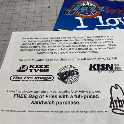 Utah JAZZ Fan Ephemera, Vintage