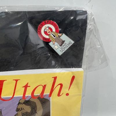 Pat Bagley Cartoonist Book and Silly Pins regarding Utah 2002 