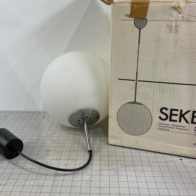 Dangle Glass 12" Swag Light MCM 