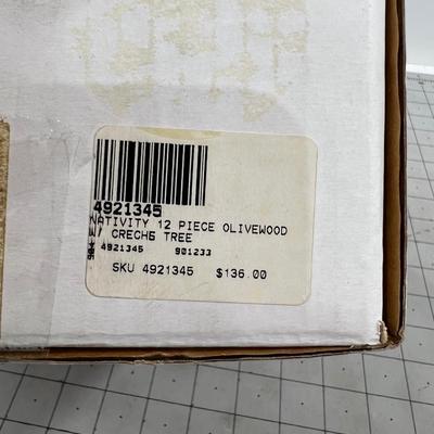 Olive Wood NATIVITY NEW never Out of the Box. HOLY FAMILY from The Holy Land