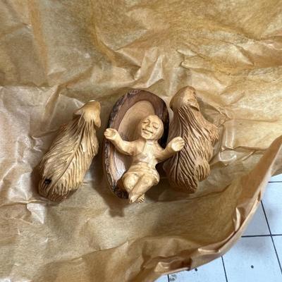 Olive Wood NATIVITY NEW never Out of the Box. HOLY FAMILY from The Holy Land