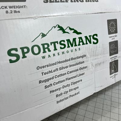 ELK HUNTER +20Degree Canvas NEW Sleep Bag BIG. 